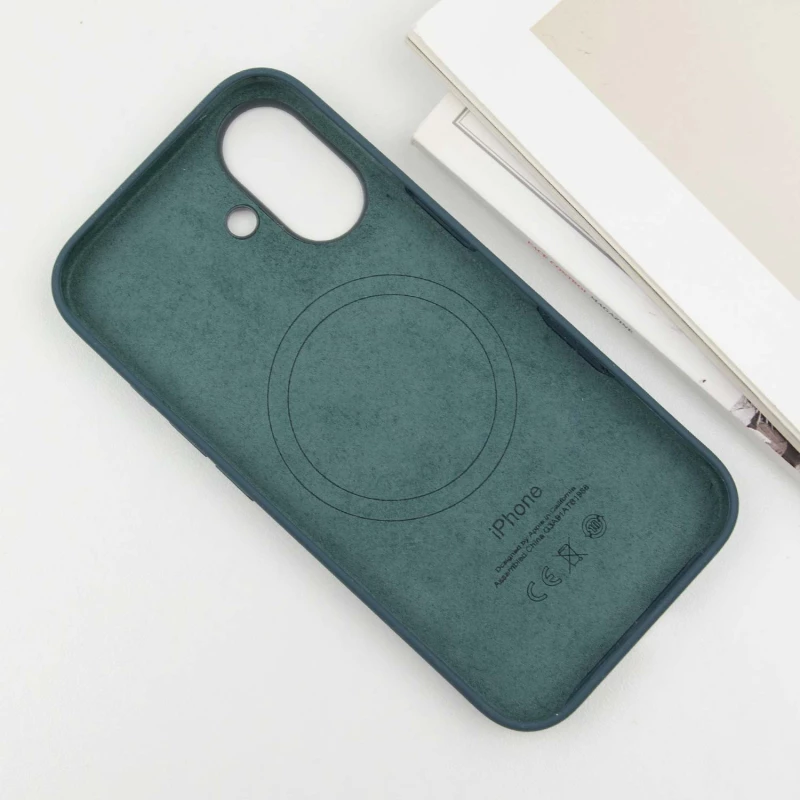 Силіконовий чохол ААА with Magsafe connection для Apple iPhone 16 – Lake Green. Фото 8 з 10