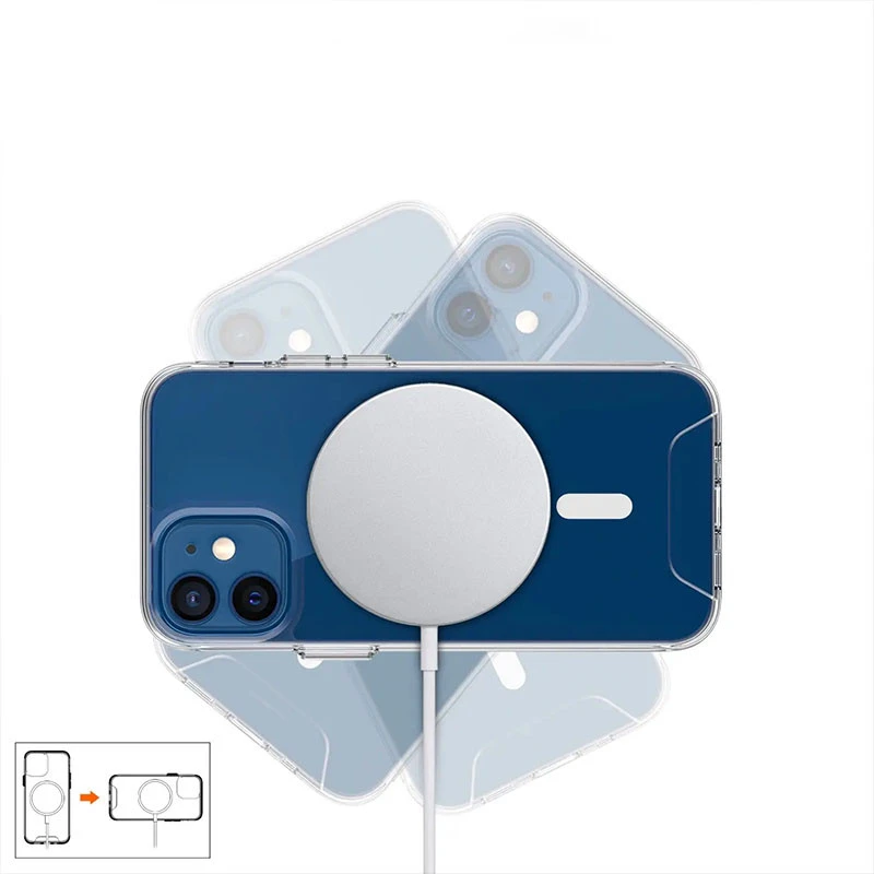 Чохол TPU Space Case with Magnetic Fit для Apple iPhone 11 (6.1") – Прозорий. Фото 2 з 4