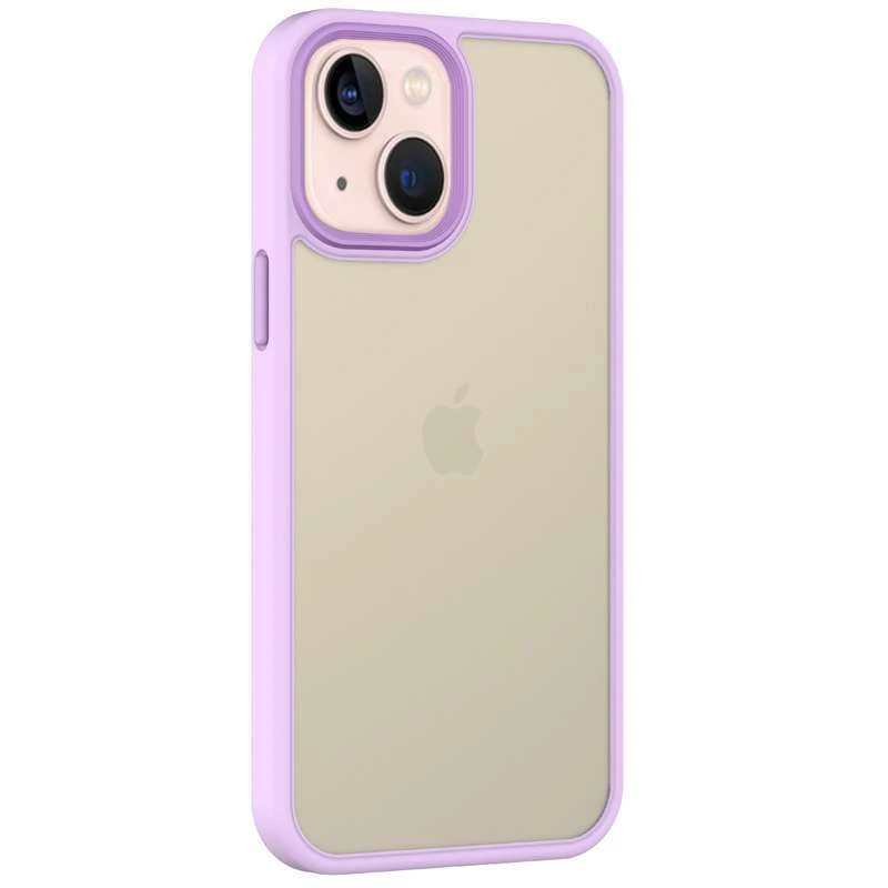 

TPU+PC з металевими кнопками на Apple iPhone 13 mini (5.4") (Бузковий)