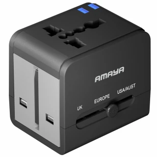 Сетевой универсальный переходник Amaya X10W 10W + 1USB-A/1C фото 1 из 2