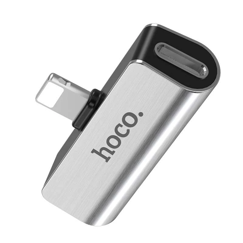 

Перехідник Hoco LS25 Lightning to 3,5 AUX (Сталевий)