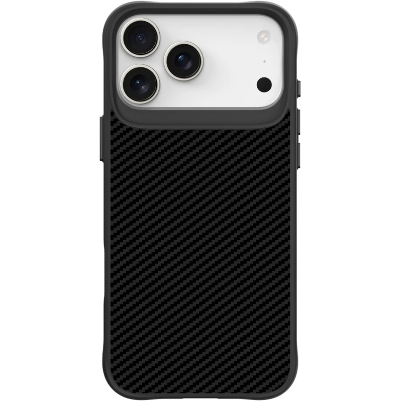 TPU+PC чохол Space Carbon collection для Apple iPhone 17 Pro (6.3") – Black. Фото 4 з 5