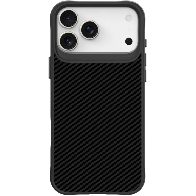 TPU+PC чохол Space Carbon collection для Apple iPhone 17 Pro Max (6.9") – Black. Фото 4 з 5