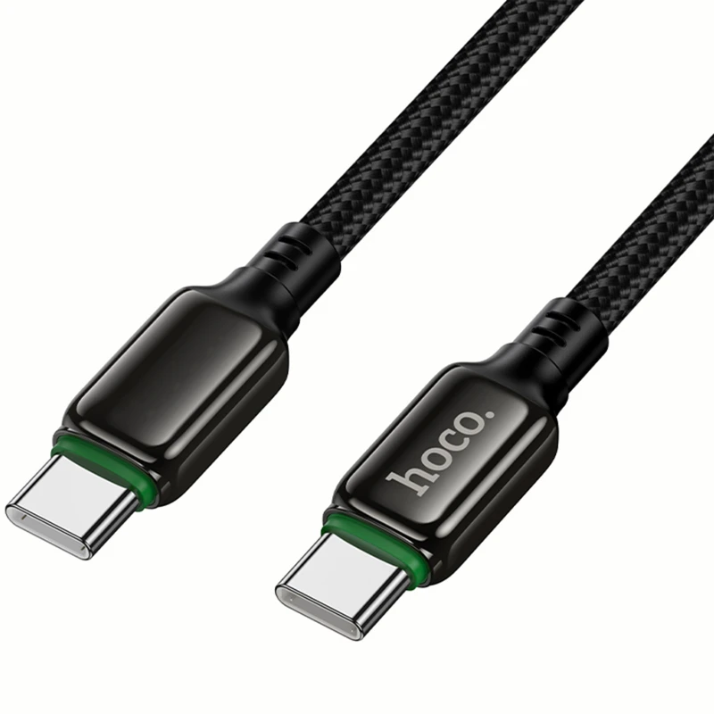 Дата кабель Hoco X127 Exceed Type-C to Type-C 60W (1m) – Black. Фото 4 з 6