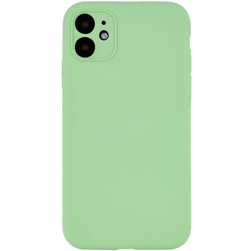 Чохол з захистом камери Silicone Case для Apple iPhone 12 (6.1") – М'ятний / Mint. Фото 1 з 3