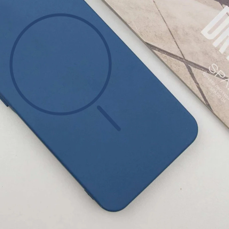 Чохол Silicone Cover Lakshmi Full Camera (AA) with Magnetic Fit для Samsung Galaxy S25 Edge – Синій / Navy blue. Фото 3 з 5