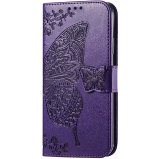 Кожаный чехол-книжка Butterfly Pattern для Samsung Galaxy A36 5G фото 1 из 4