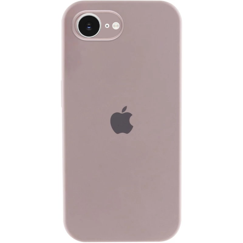 Чохол Silicone Case з закритим низом на Apple iPhone 16e (6.1") – Сірий / Lavender. Фото 1 з 6