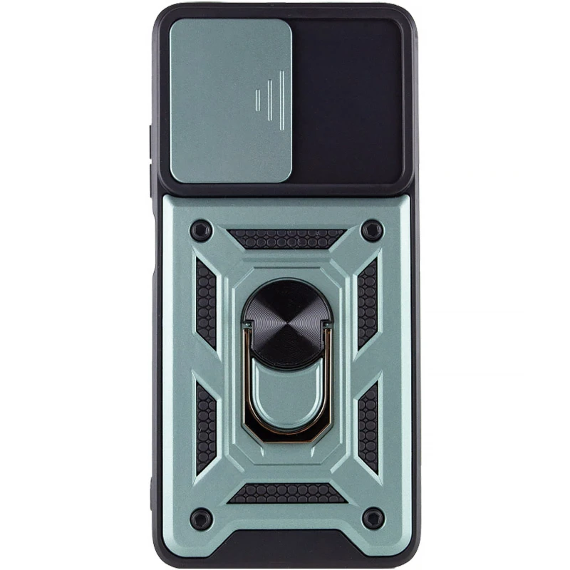 Ударопрочный чехол Ummi Camshield Serge Ring (in box) для Samsung Galaxy A27 – Зеленый / Green. Фото 2 из 3