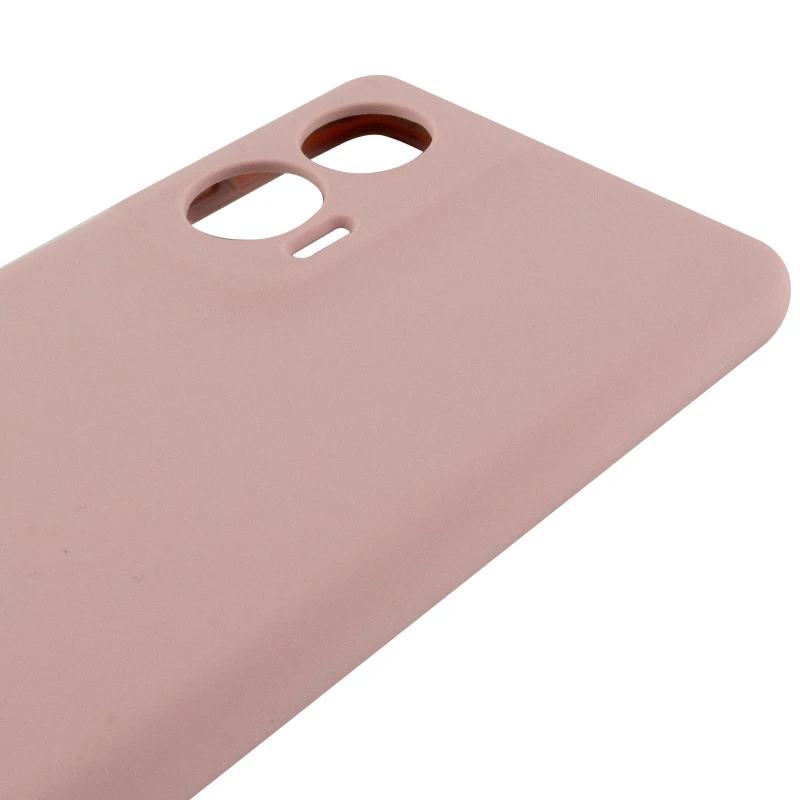 Чехол Silicone Case Lakshmi Plus с закрытой камерой для Motorola Edge 50 – Розовый / Pink Sand. Фото 5 из 6