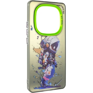 Чохол TPU+PC Street Art для Xiaomi Poco C75 — Astronaut