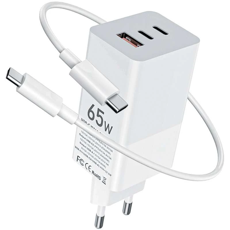 

МЗП Gelius Nimble GaN 65W GP-HC051 + Type-C to Type-C