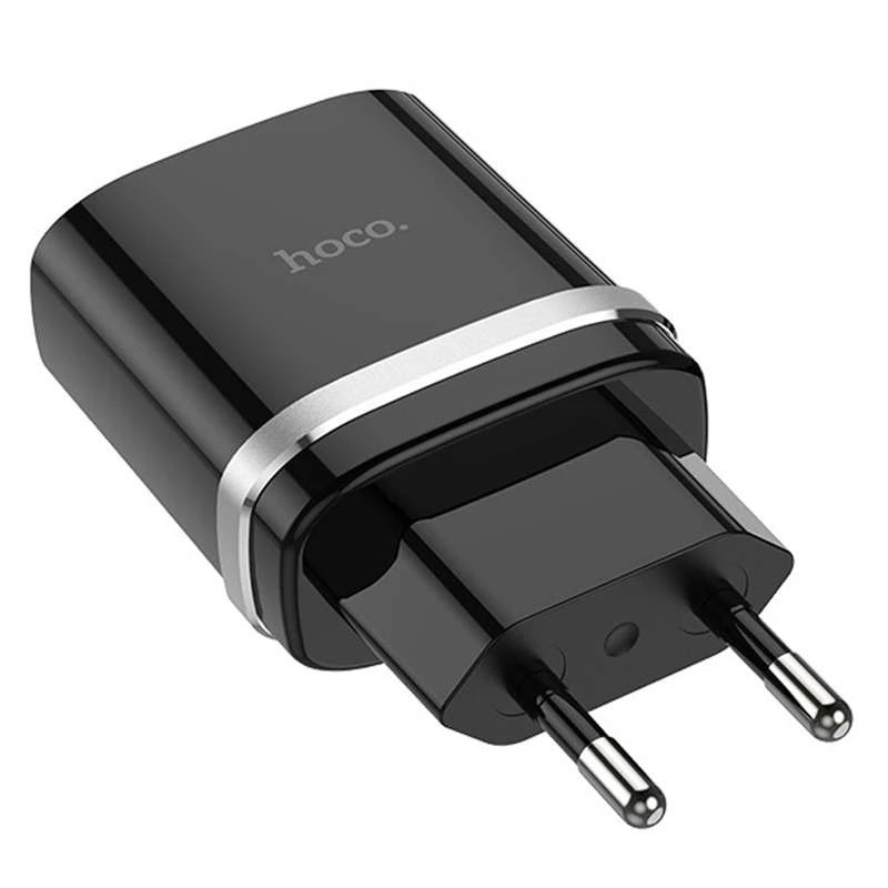 МЗП Hoco C12Q Smart QC3.0 (1USB/3A) – Чорний. Фото 2 з 2