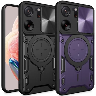 Ударостійкий чохол Bracket Ringstand із захисною шторкою для камери на Xiaomi 13T фото 1 Ударостійкий чохол Bracket Ringstand із захисною шторкою для камери на Xiaomi 13T фото 1 з 2