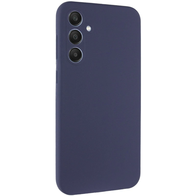 Чохол Silicone Case Lakshmi Premium із закритою камерою для Samsung Galaxy A12 – Темно-синій / Midnight blue. Фото 2 з 6