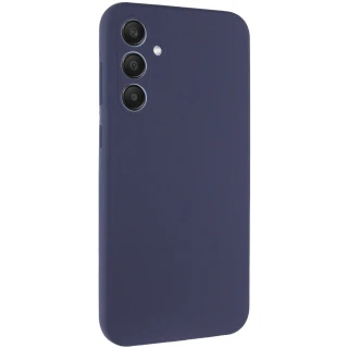 Чохол Silicone Case Lakshmi Premium із закритою камерою для Samsung Galaxy A12 — Темно-синій / Midnight blue