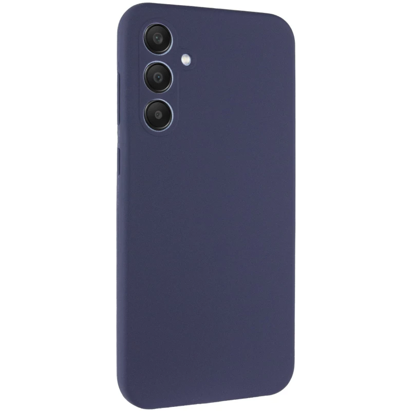 Чохол Silicone Case Lakshmi Premium з закритою камерою на Samsung Galaxy A35 – Темно-синій / Midnight blue. Фото 1 з 11