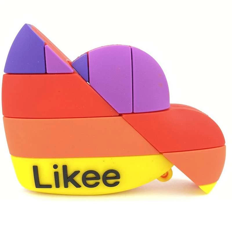 Силиконовый футляр Logo series для наушников AirPods 1/2 + карабин – Likee. Фото 2 из 2