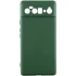 Кольоровий силіконовий чохол GETMAN із закритою камерою для Motorola Edge 60 Fusion – Зелений / Dark green. Фото 1 з 1
