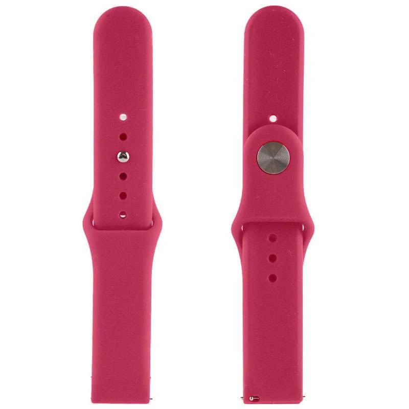 

Ремешок Silicone Band для Xiaomi Amazfit/Samsung 22 mm (Красный / Rose Red), Червоний / rose red