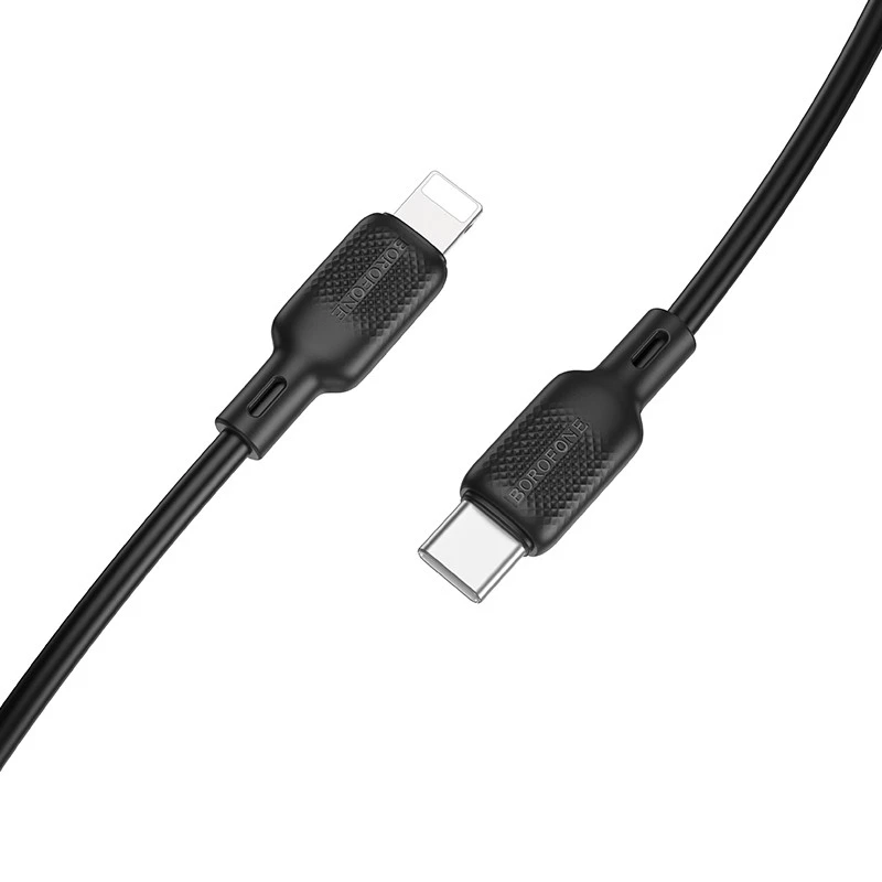 Дата кабель Borofone BX113 Lenny Type-C to Lightning 27W (3m) – Black. Фото 4 з 7
