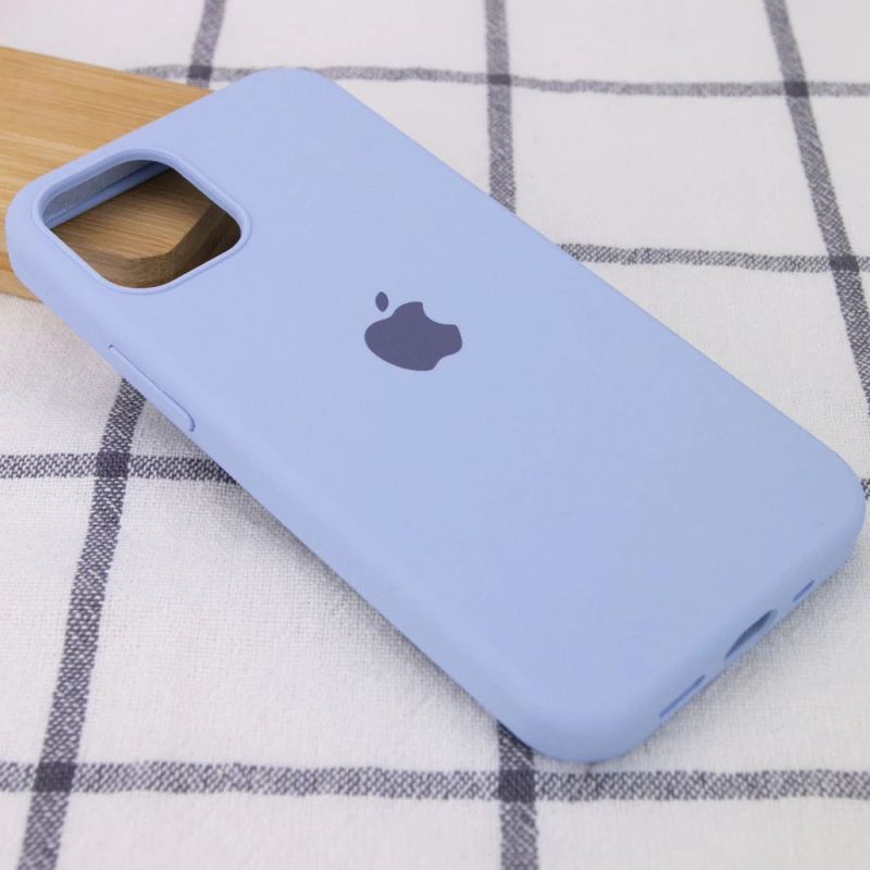 Чехол Silicone Case с закрытым низом для Apple iPhone 15 Pro Max (6.7") – Голубой / Lilac Blue. Фото 4 из 8