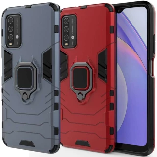 Противоударный чехол Transformer с кольцом для Xiaomi Redmi Note 9 4G / Redmi 9 Power фото 1 Противоударный чехол Transformer с кольцом для Xiaomi Redmi Note 9 4G / Redmi 9 Power фото 1 из 1