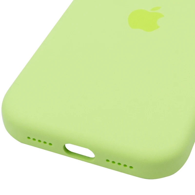 Чохол Silicone case (AAA) with Magsafe and Animation для Apple iPhone 17 Pro (6.3") – Neon Yellow. Фото 7 з 7