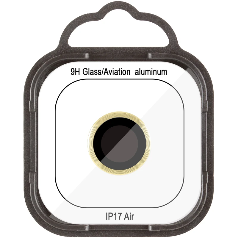 Металеве захисне скло на камеру на Apple iPhone 17 Air (6.5") – Золотий / Light Gold. Фото 2 з 2