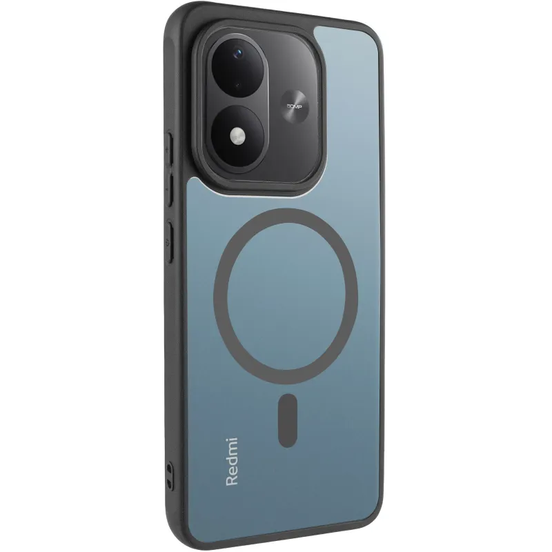 Чохол TPU Bloom with Magnetic Fit для Xiaomi Redmi Note 17 Pro – Black. Фото 1 з 5