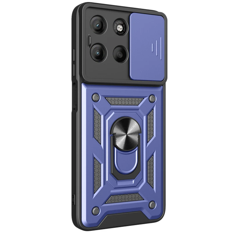 Удароміцний чохол Ummi Camshield Serge Ring (in box) для Motorola Edge 60 Fusion – Синій / Navy. Фото 1 з 2