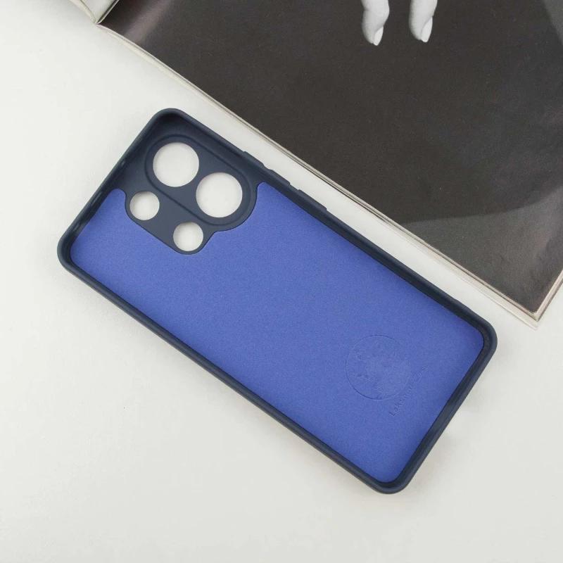 Чохол Silicone Case Lakshmi з закритою камерою на Xiaomi Redmi Note 13 4G – Синій / Midnight Blue. Фото 6 з 10