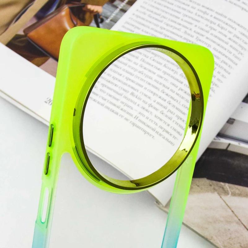 Силіконовий чохол фреш на Xiaomi Redmi A3 – Бірюзовий / Лимонный. Фото 9 з 9