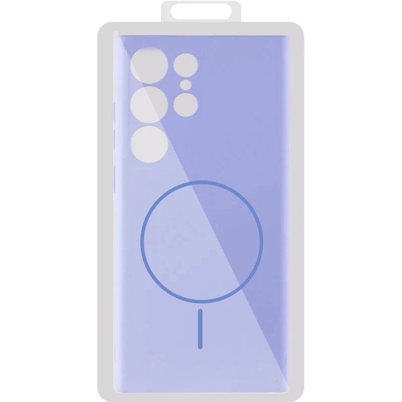 Силіконовий чохол Lakshmi MagFit з захистом камери для Samsung Galaxy S24 Ultra – Бузковий / Dasheen. Фото 7 з 8