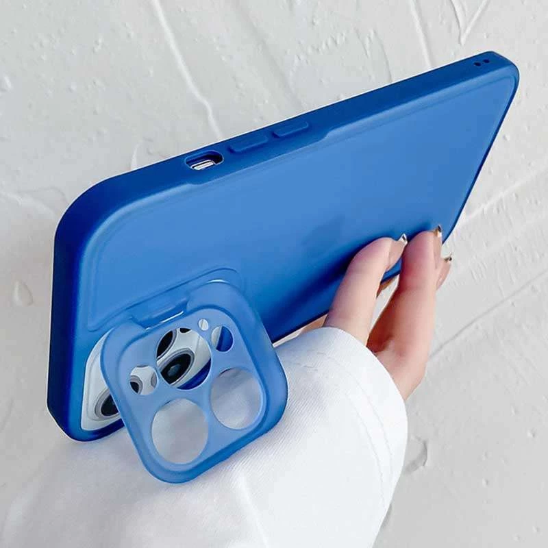 TPU+PC чехол OpenCam для Apple iPhone 13 (6.1") – Синий. Фото 4 из 7