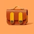 Кожаный футляр Briefcase для наушников AirPods 3 – Brown / Yellow. Фото 2 из 3