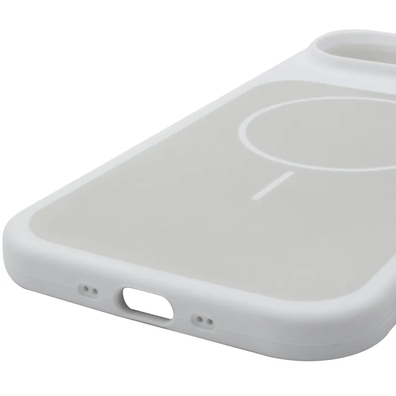 Чохол Silk Duo Color (AA) NO LOGO with Magnetic Fit для Apple iPhone 17 Air (6.5") – White. Фото 7 з 7