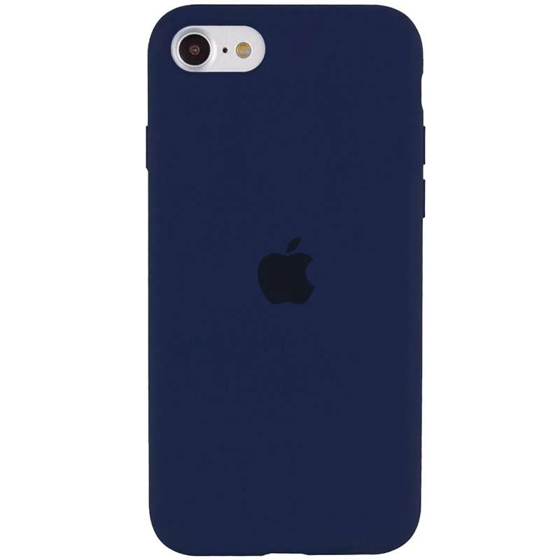 

Чехол Silicone Case с закрытым низом для Apple iPhone SE (2020) (Темный Синий / Midnight Blue), Темний синій / midnight blue