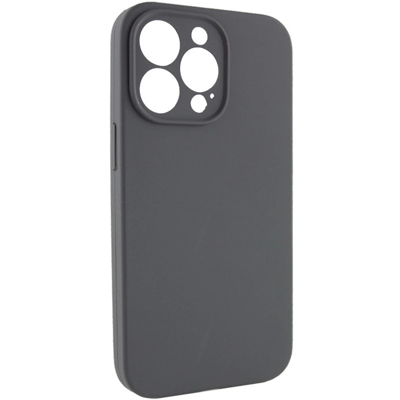 Чехол с защитой камеры Silicone Case для Apple iPhone 15 Pro (6.1") – Серый / Dark Gray. Фото 2 из 6