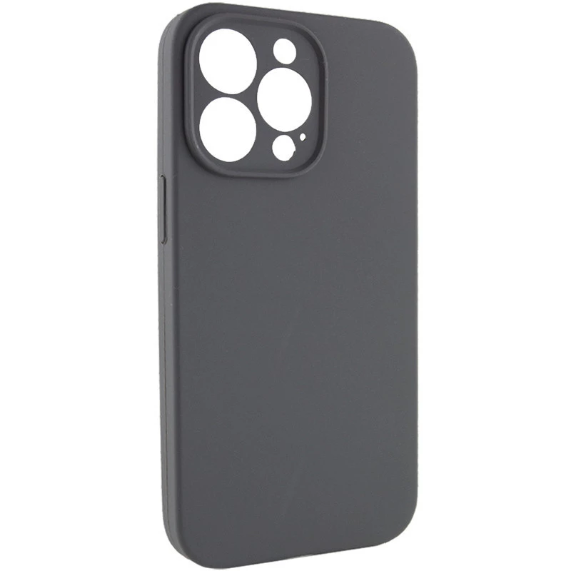 Чехол с закрытым низом Silicone Case для Apple iPhone 16 Pro Max – Серый / Dark Gray. Фото 5 из 14