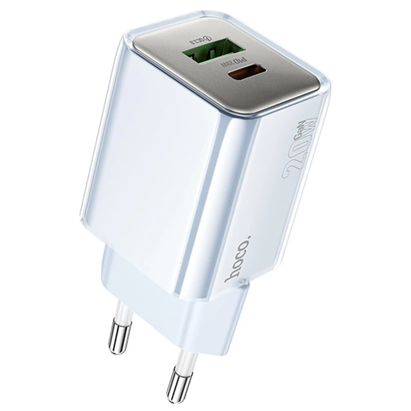 МЗП Hoco N46 Glorious PD20W+QC3.0 (1USB-A/1C) – Blue. Фото 1 з 6