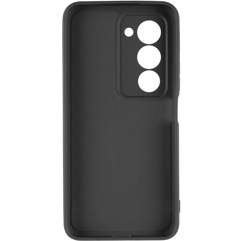 Кольоровий силіконовий чохол GETMAN із закритою камерою для Xiaomi Redmi 15 4G (Global) / 5G – Чорний / Black. Фото 6 з 8