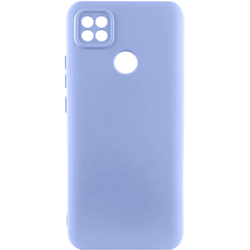 Цветной силиконовый чехол GETMAN с закрытой камерой на Xiaomi Redmi 9C – Сиреневый / Light purple. Фото 1 из 1