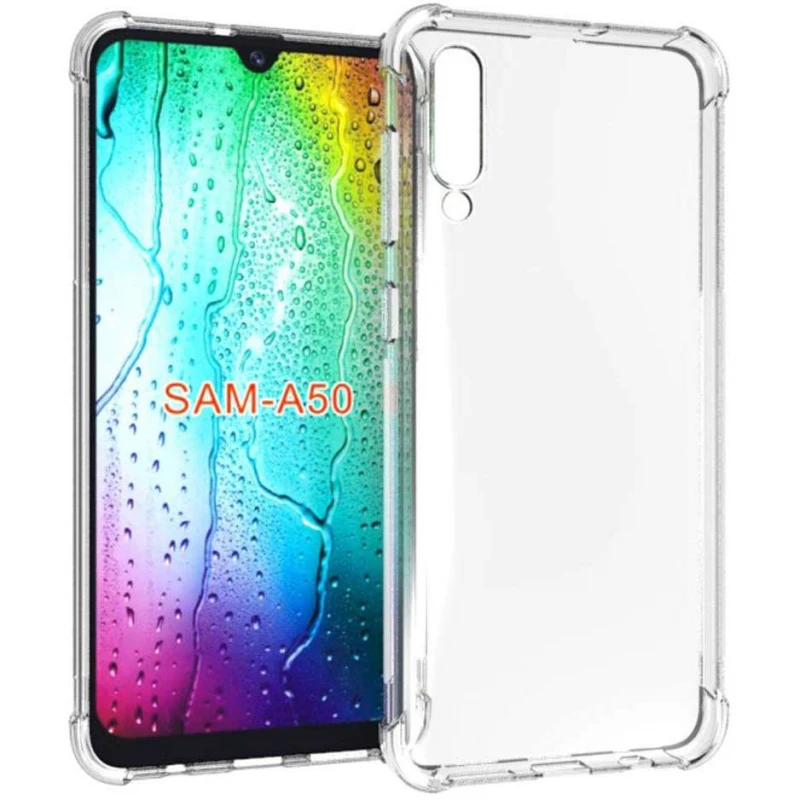 

Силіконовий чохол з критими бортами на Samsung Galaxy A50 (A505F) / A50s / A30s (Безбарвний (прозорий))