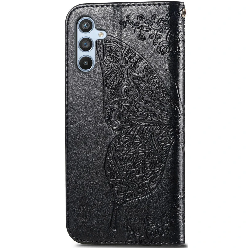 Кожаный чехол-книжка Butterfly Pattern для Samsung Galaxy A36 5G – Black. Фото 2 из 4