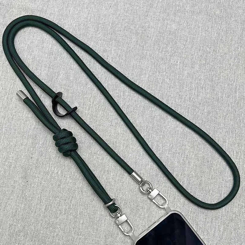 Шнурок с двумя креплениями (8мм) 150см – Dark Green. Фото 3 из 3