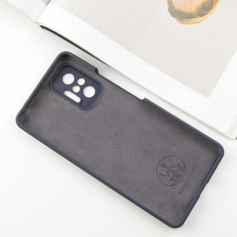 Чохол Silicone Case Lakshmi Premium із закритою камерою для Xiaomi Redmi Note 10 Pro – Сірий / Dark Gray. Фото 4 з 7