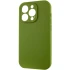 Чехол с защитой камеры Silicone Case для Apple iPhone 15 Pro (6.1") – Зеленый / Dark Olive. Фото 3 из 6