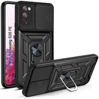 Ударопрочный чехол Serge Ring с защитой камеры для Samsung Galaxy S20 FE фото 1 Ударопрочный чехол Serge Ring с защитой камеры для Samsung Galaxy S20 FE фото 1 из 2
