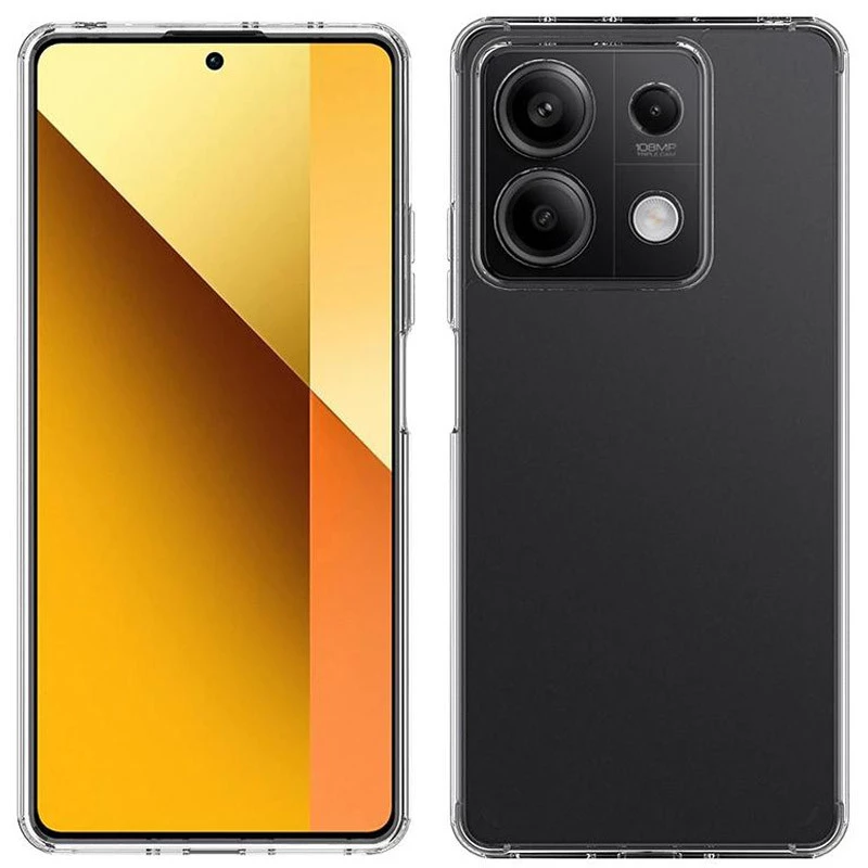 Ультратонкий силіконовий чохол 1мм на Xiaomi Poco M6 Pro 4G – Безбарвний (прозорий). Фото 2 з 2